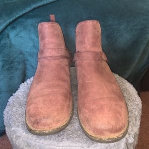 Teva Womens De La Vina Dos Chelsea Boots Burgundy Leather PullOn size 8 redwood